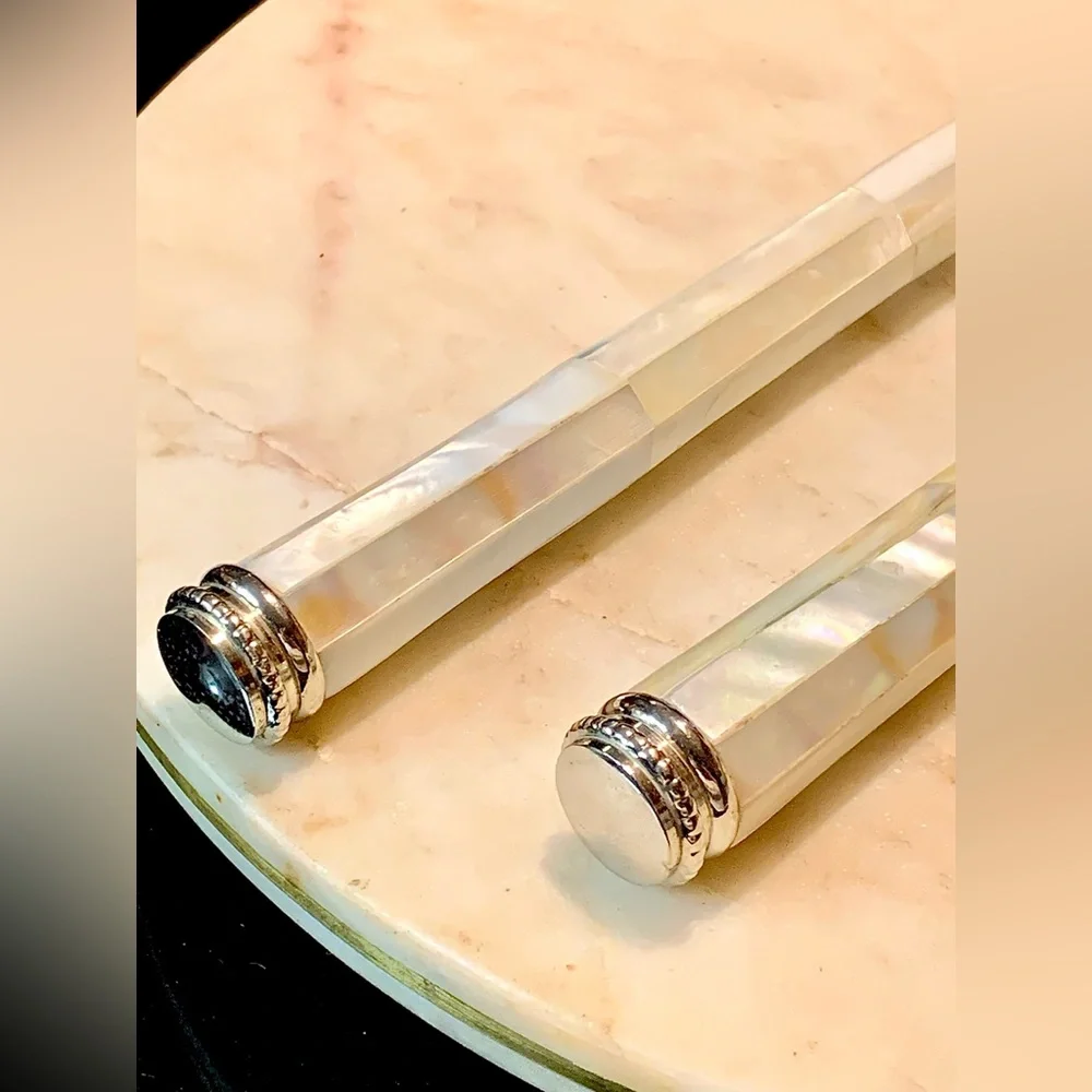 RALPH LAUREN PEARL SALAD SERVERS SET NEW STAINLESS STEEL FORK SPOON